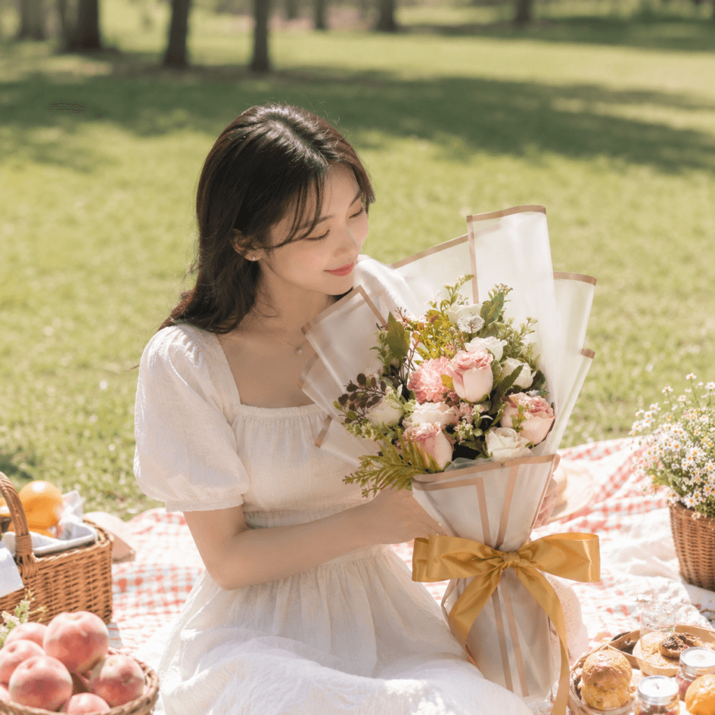 Peach Picnic Bouquet