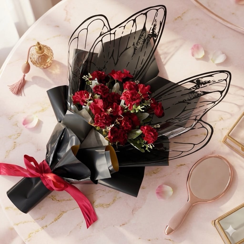 Crimson Butterfly Bouquet