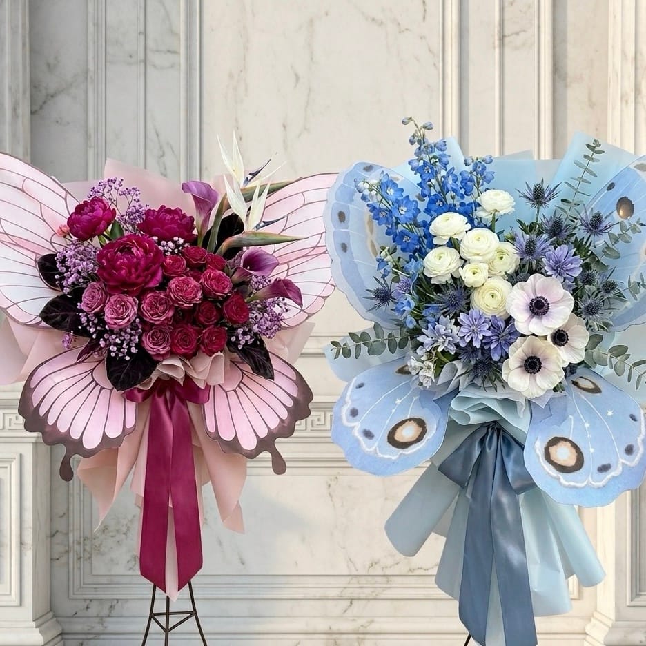 Whimsical Butterfly Blooms