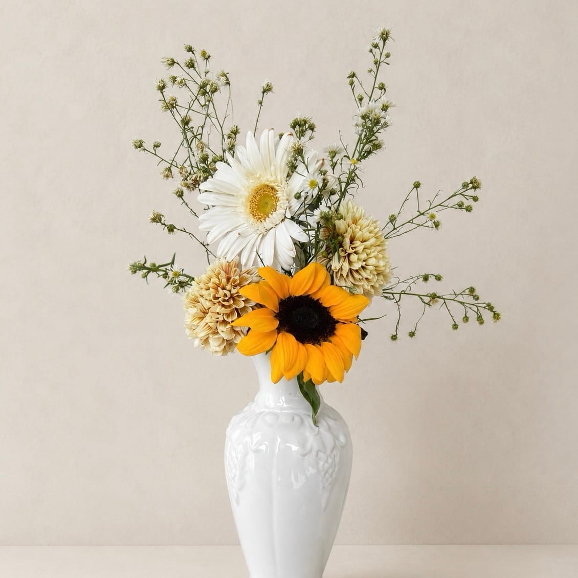 Sunny Ivory Vase
