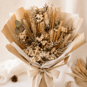Golden Dried Bloom Bouquet